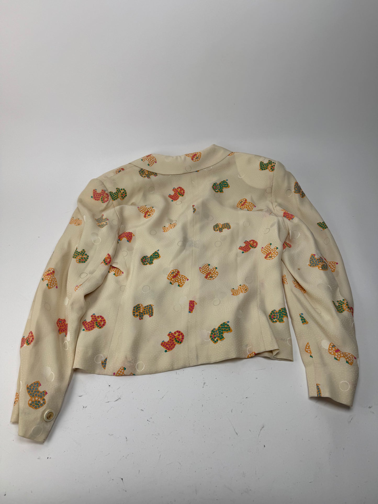 Vintage Balenciaga Silk Twin Set Beige