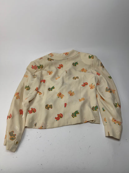 Vintage Balenciaga Silk Twin Set Beige