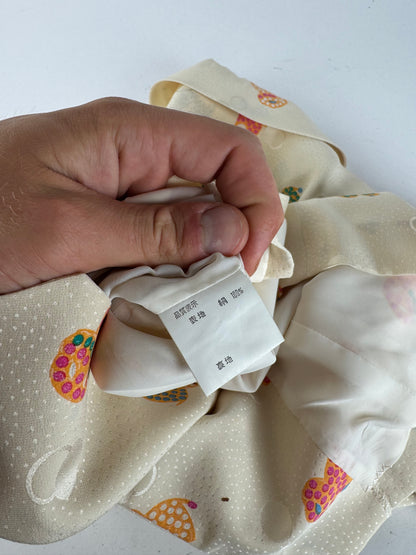 Vintage Balenciaga Silk Twin Set Beige