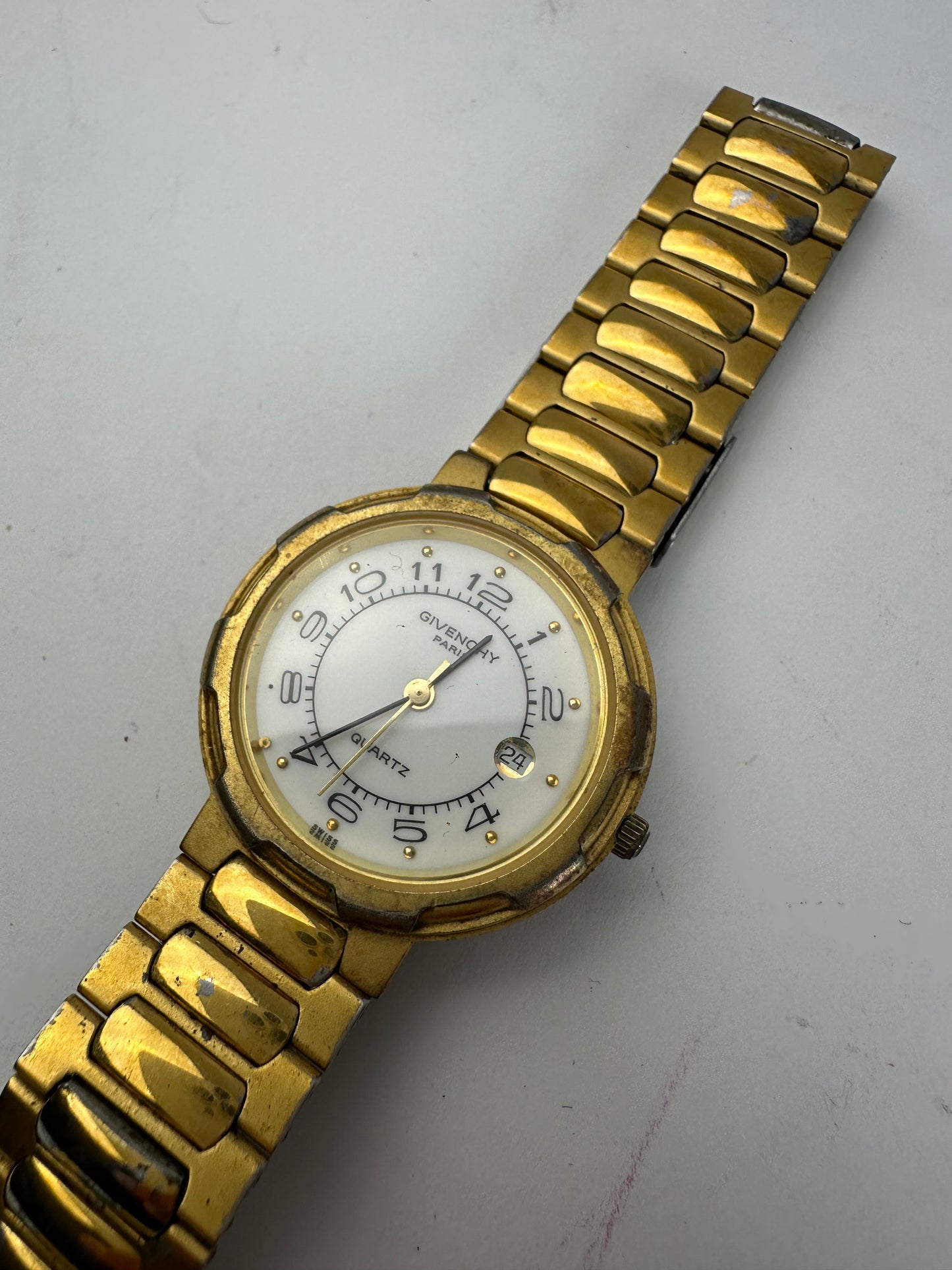 Vintage Givenchy Paris Quartz Watch Gold-Tone