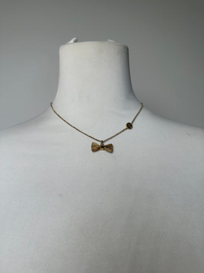Vintage Chloe Chain Link Necklace Gold-Tone Metal