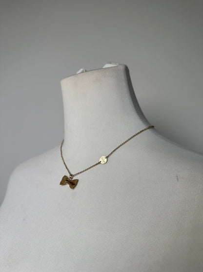 Vintage Chloe Chain Link Necklace Gold-Tone Metal