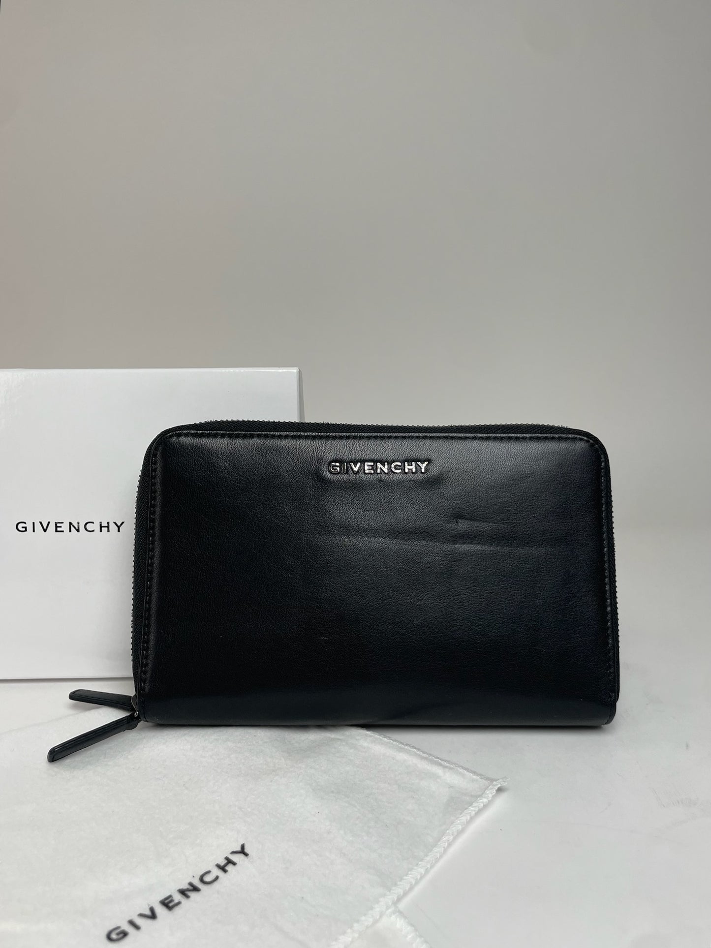 Vintage Givenchy Leather Clutch Black