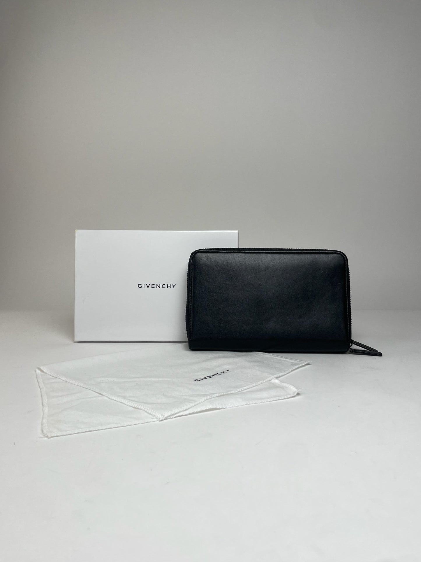 Vintage Givenchy Leather Clutch Black