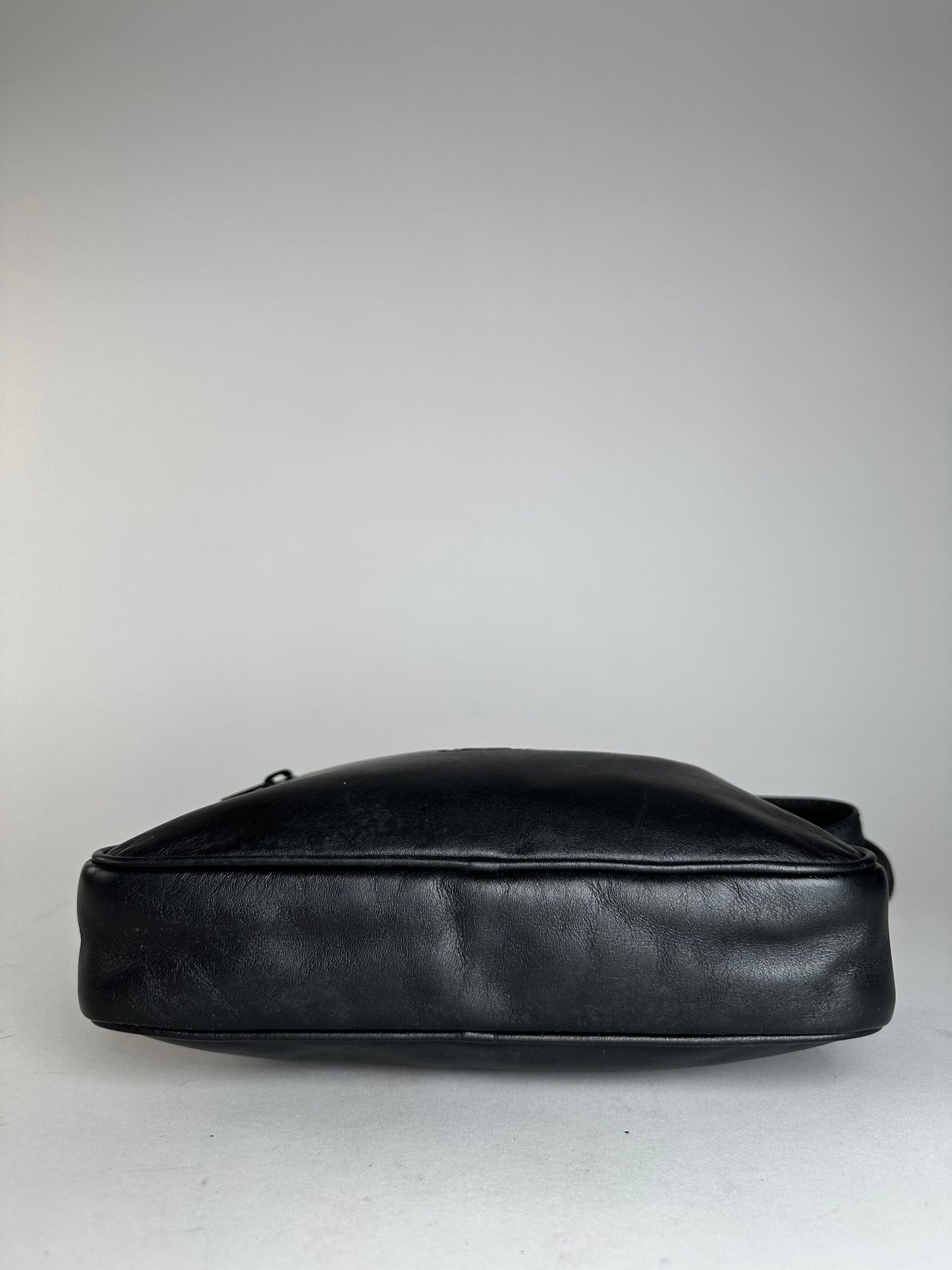 Vintage Loewe Madrid Leather Clutch Black