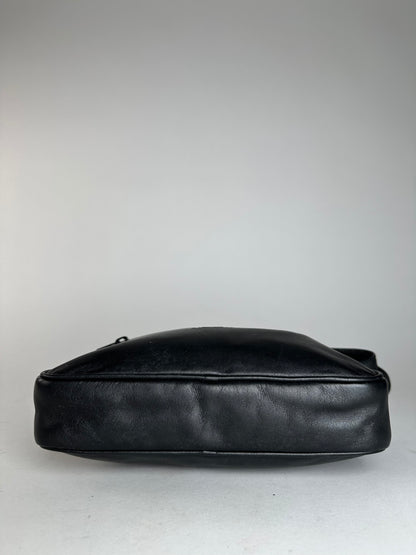 Vintage Loewe Madrid Leather Clutch Black