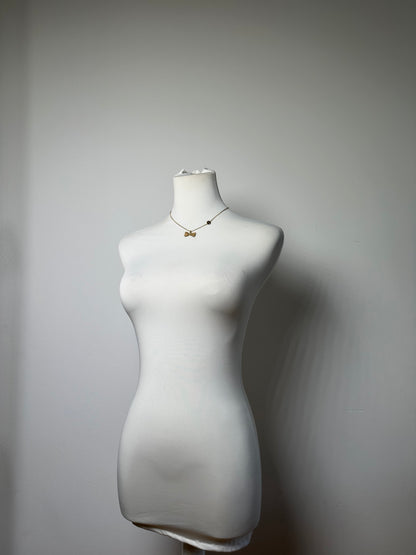 Vintage Chloe Chain Link Necklace Gold-Tone Metal