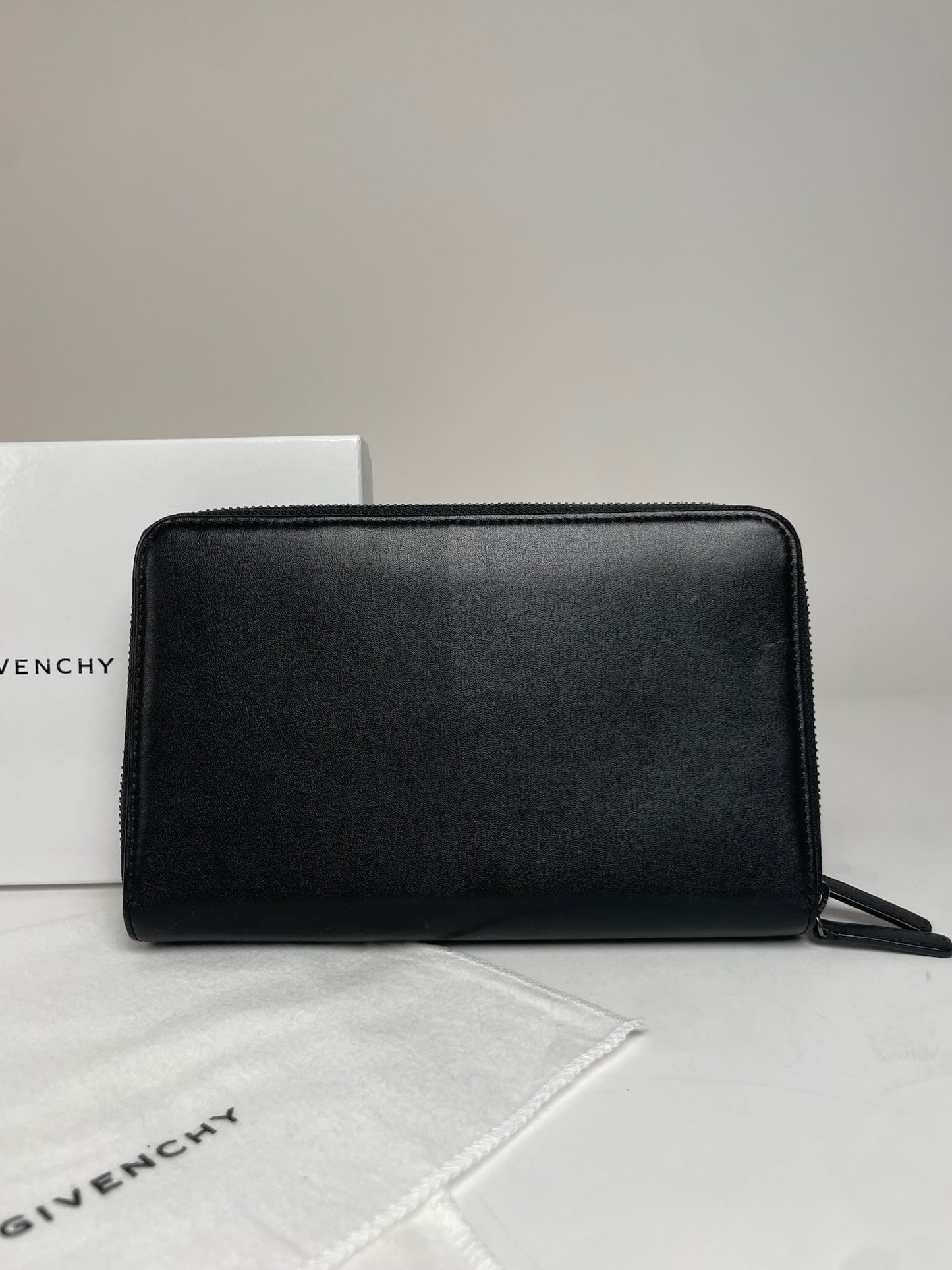 Vintage Givenchy Leather Clutch Black
