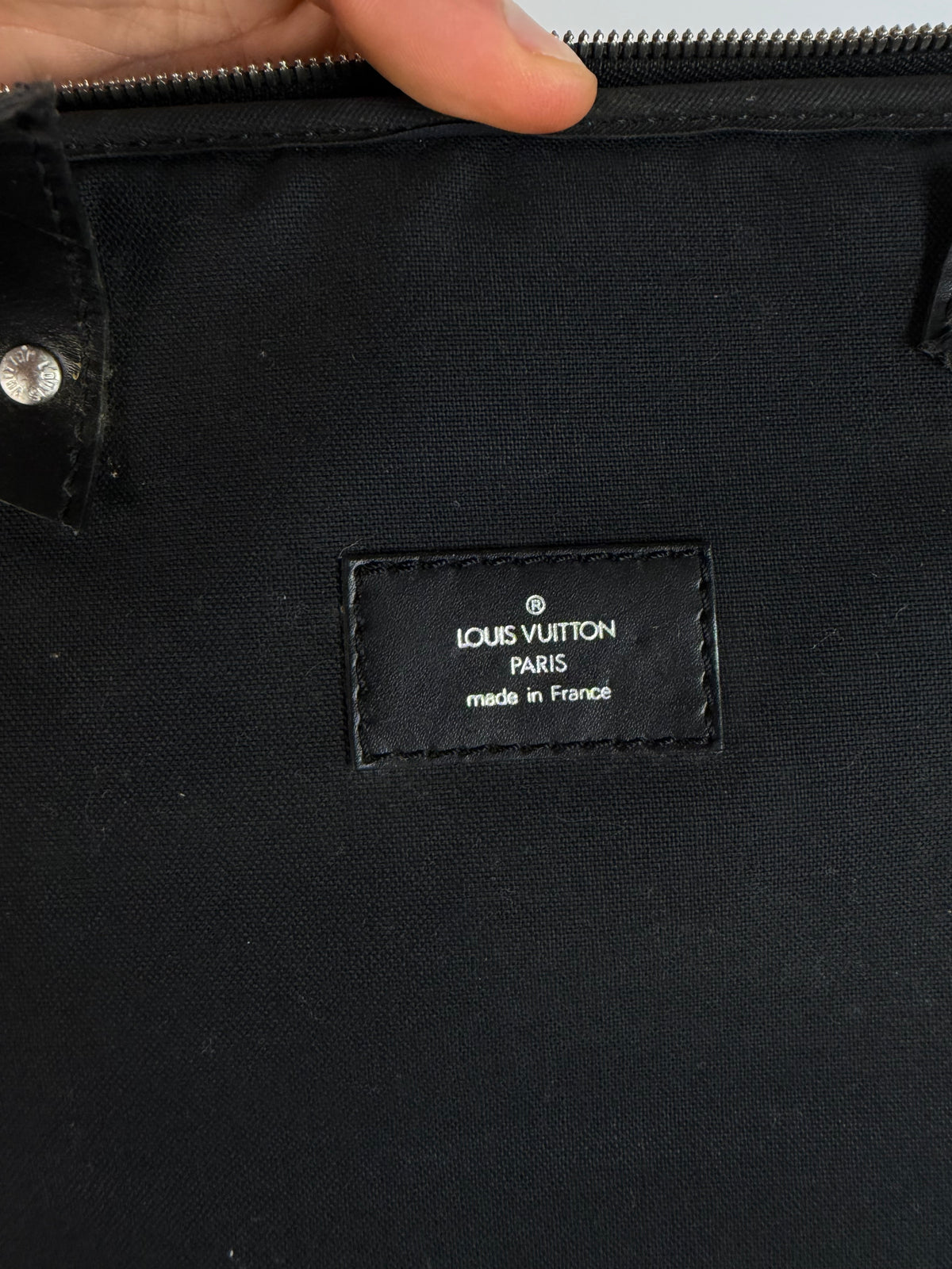 Vintage Louis Vuitton Taiga Wheeled Luggage 2002 Black