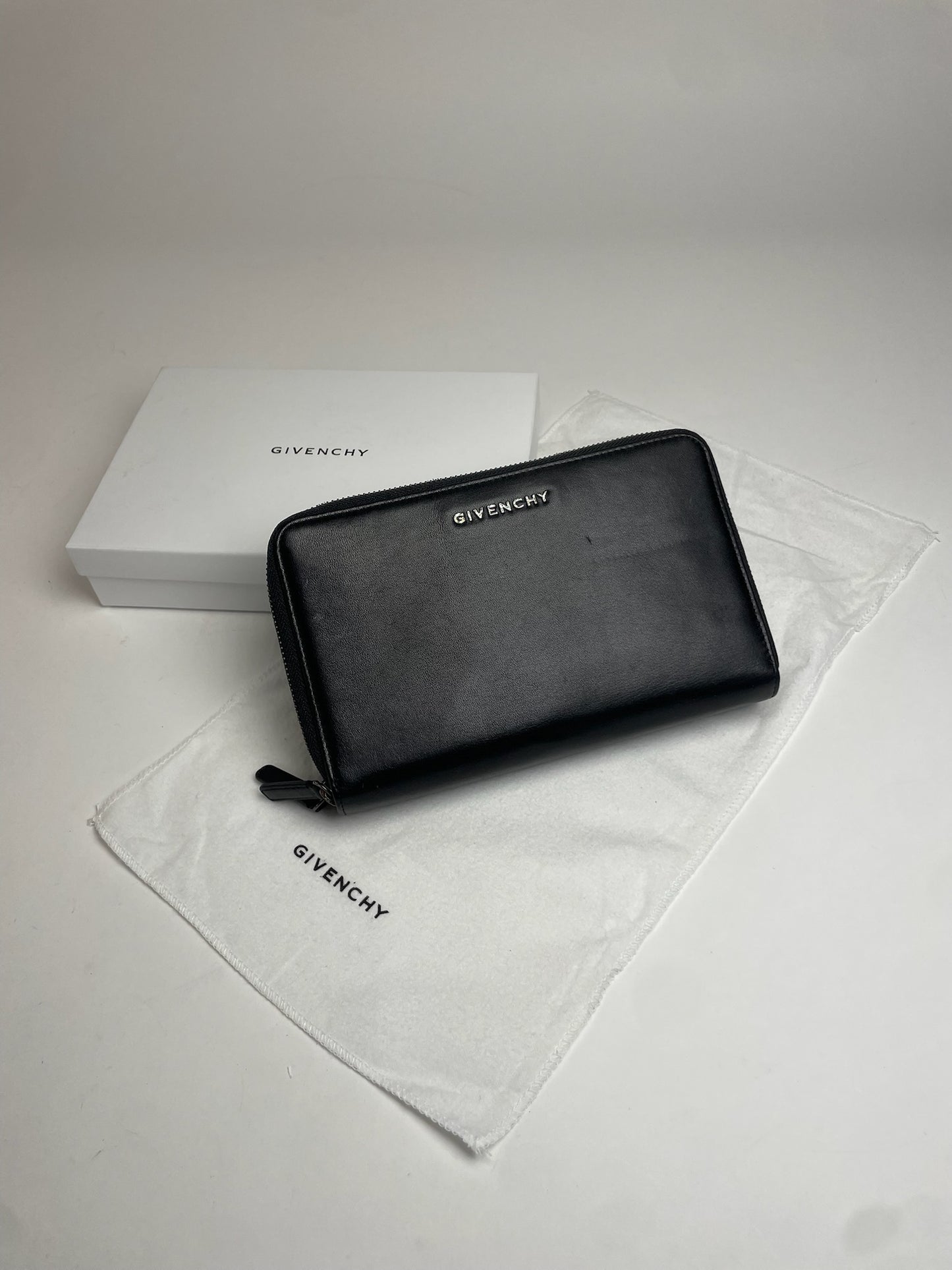 Vintage Givenchy Leather Clutch Black