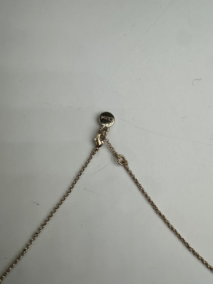 Vintage Chloe Chain Link Necklace Gold-Tone Metal