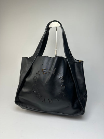 Vintage Stella McCartney Tote Bag Vegan Leather Black