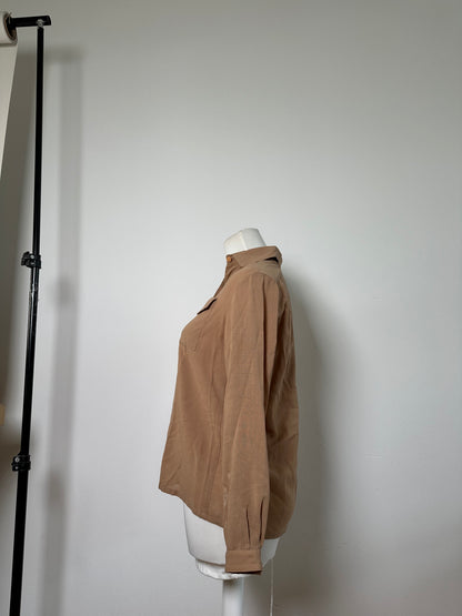 Vintage Dior Silk Shirt Beige S