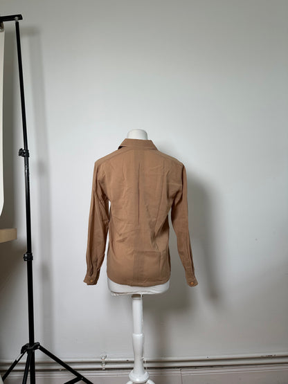 Vintage Dior Silk Shirt Beige S