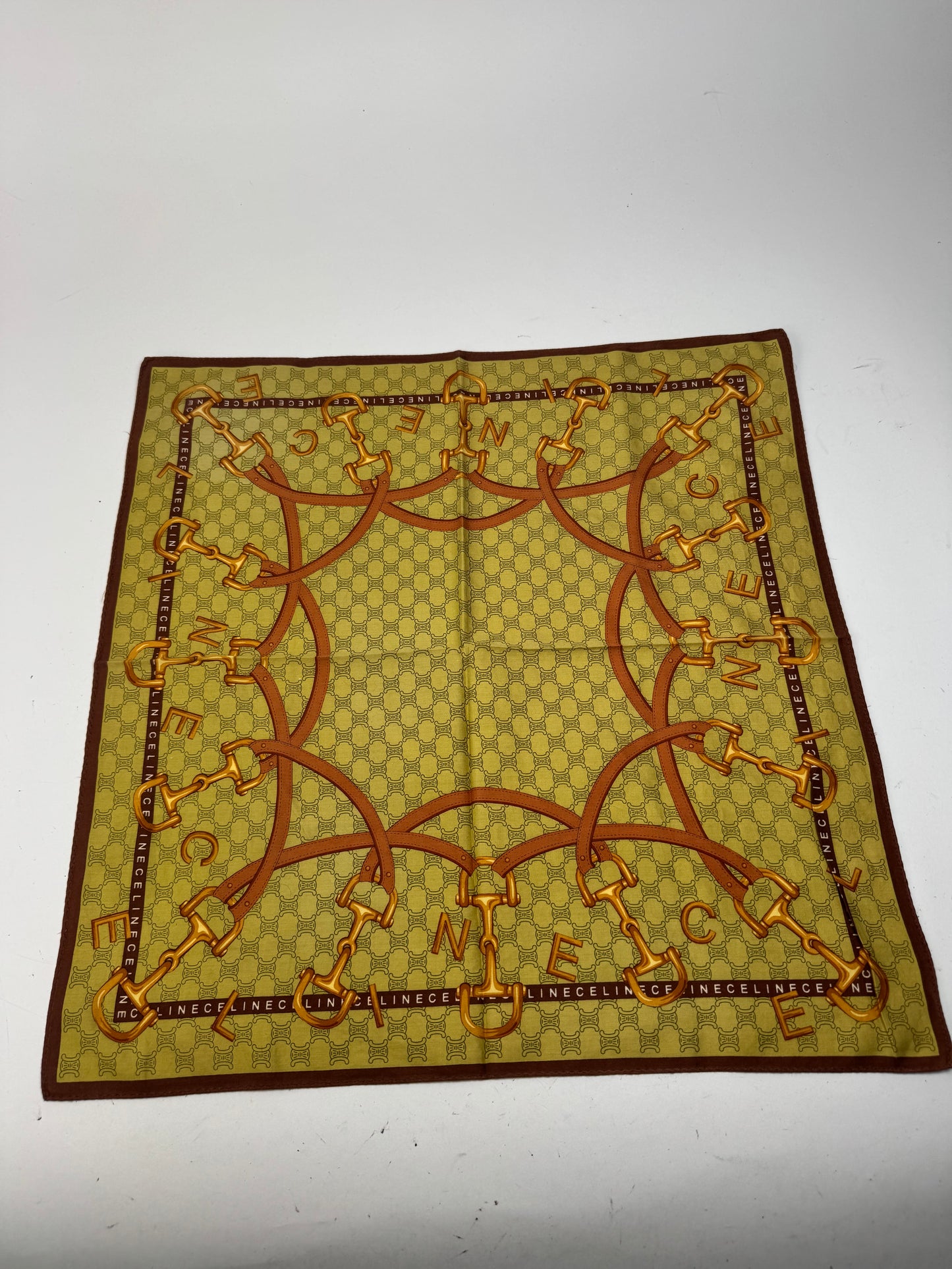 Vintage Celine Scarf Yellow