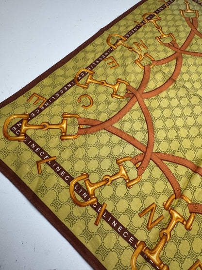 Vintage Celine Scarf Yellow