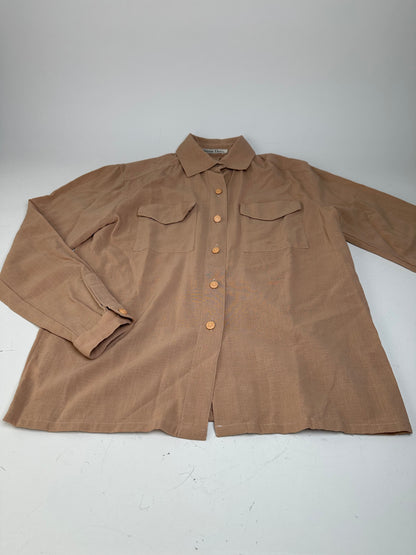 Vintage Dior Silk Shirt Beige S
