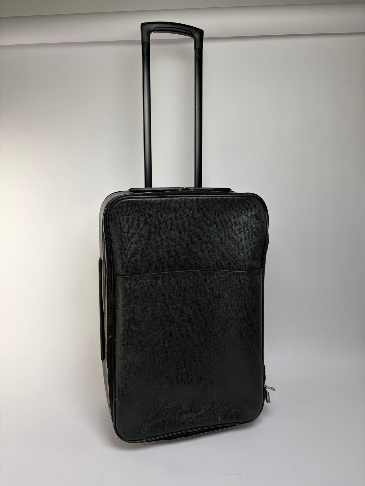 Vintage Louis Vuitton Taiga Wheeled Luggage 2002 Black