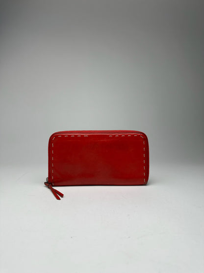 Vintage Miu Miu Leather Wallet red