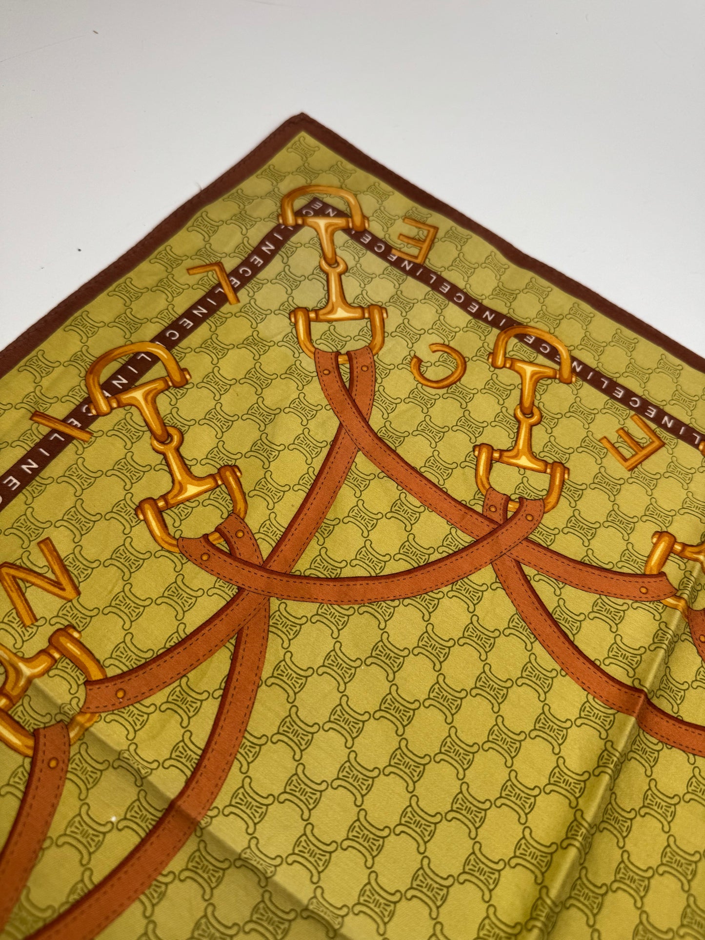 Vintage Celine Scarf Yellow