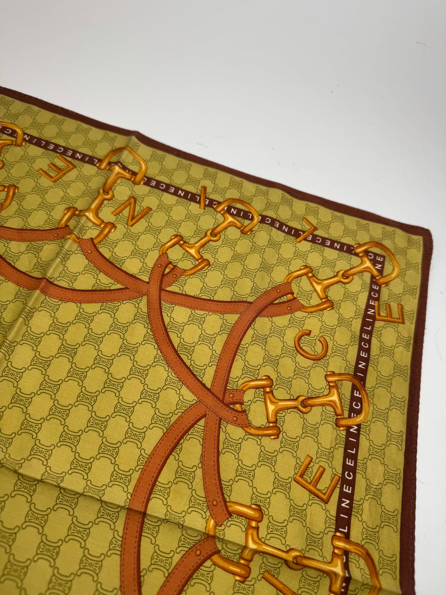 Vintage Celine Scarf Yellow