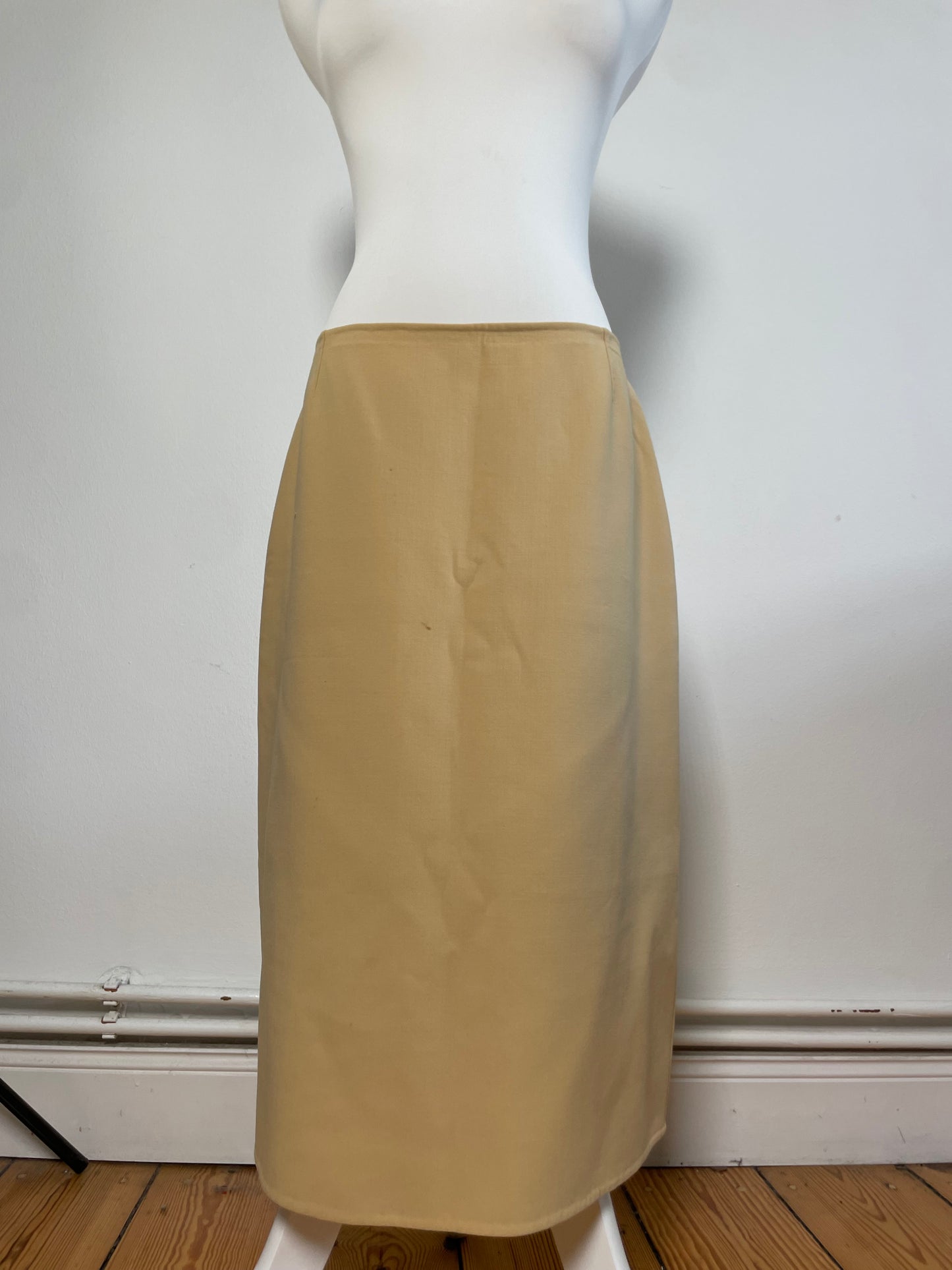 Vintage Celine Beige A-Line Skirt France L