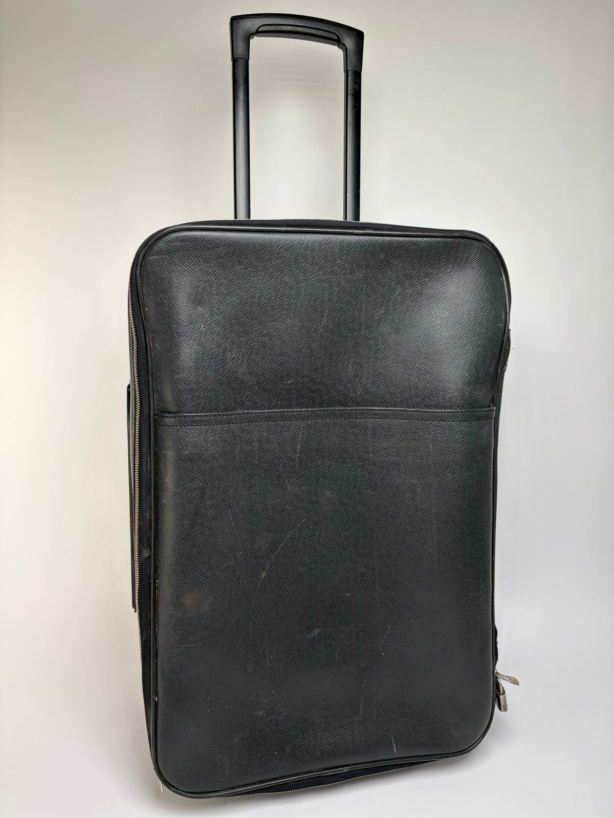 Vintage Louis Vuitton Taiga Wheeled Luggage 2002 Black