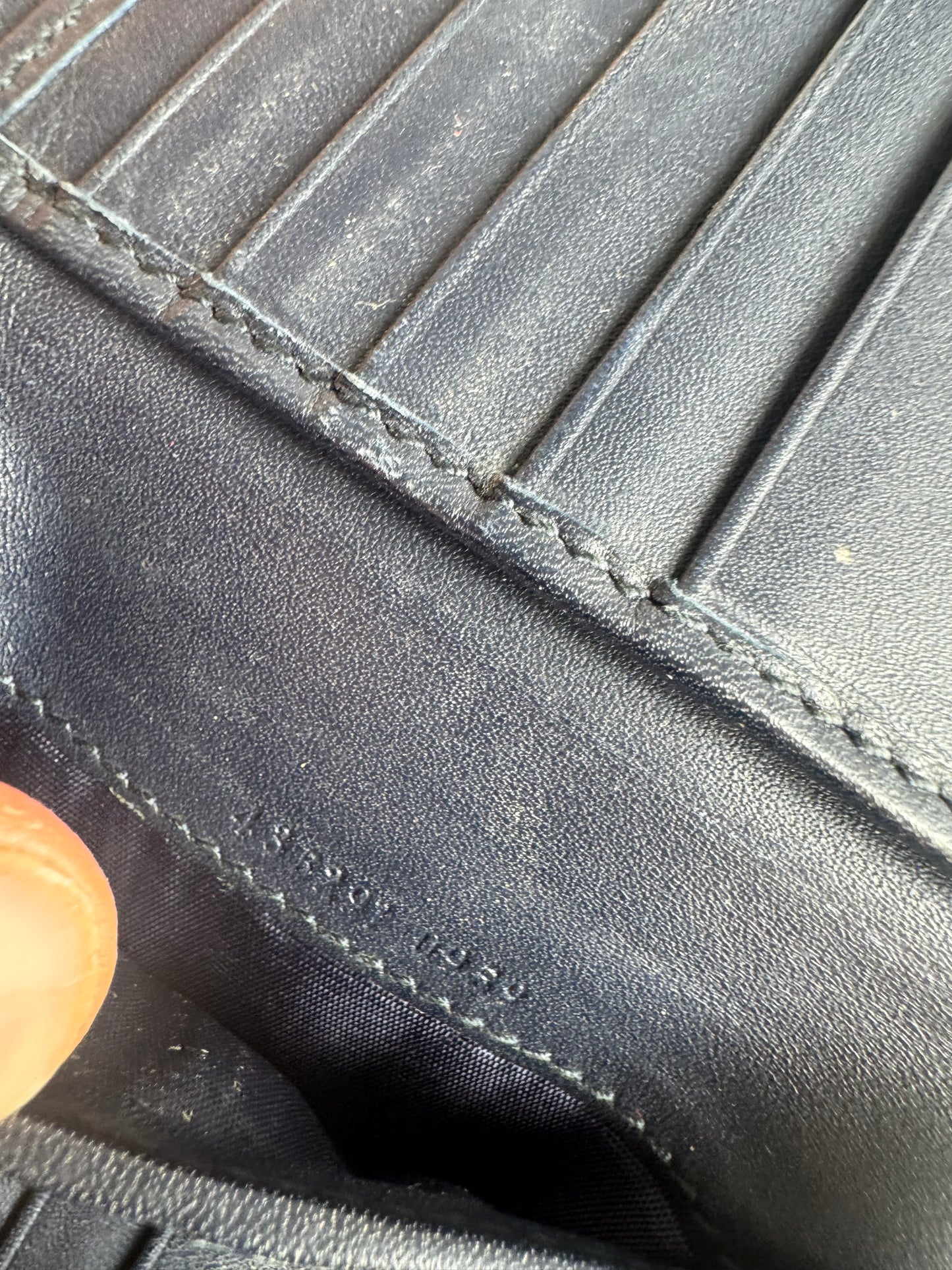 Vintage Gucci Ophidia Leather Wallet Gray Red Navy