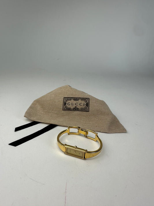 Vintage Gucci 1500 Bangle Watch Gold