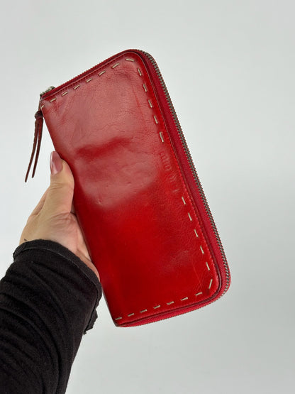 Vintage Miu Miu Leather Wallet red
