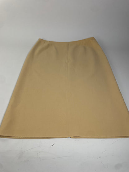 Vintage Celine Beige A-Line Skirt France L