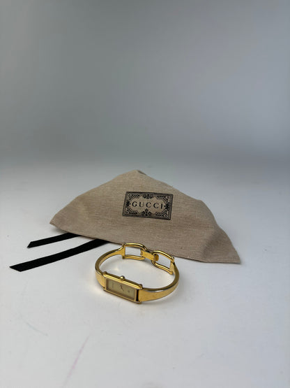 Vintage Gucci 1500 Bangle Watch Gold