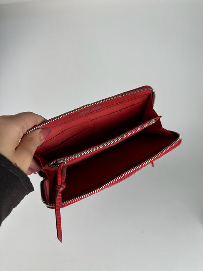 Vintage Miu Miu Leather Wallet red