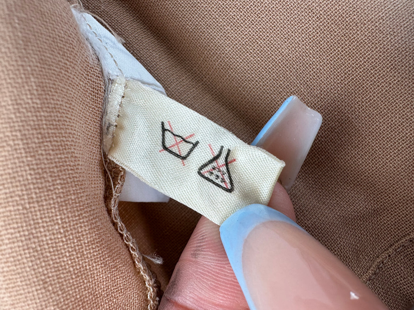 Vintage Dior Silk Shirt Beige S