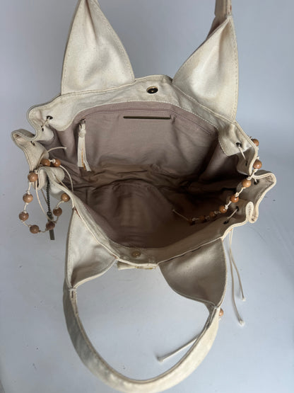 Vintage Stella Mc Cartney Canvas Tote Bag beige