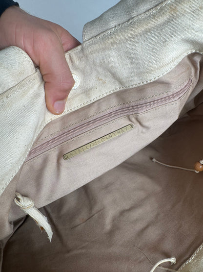 Vintage Stella Mc Cartney Canvas Tote Bag beige