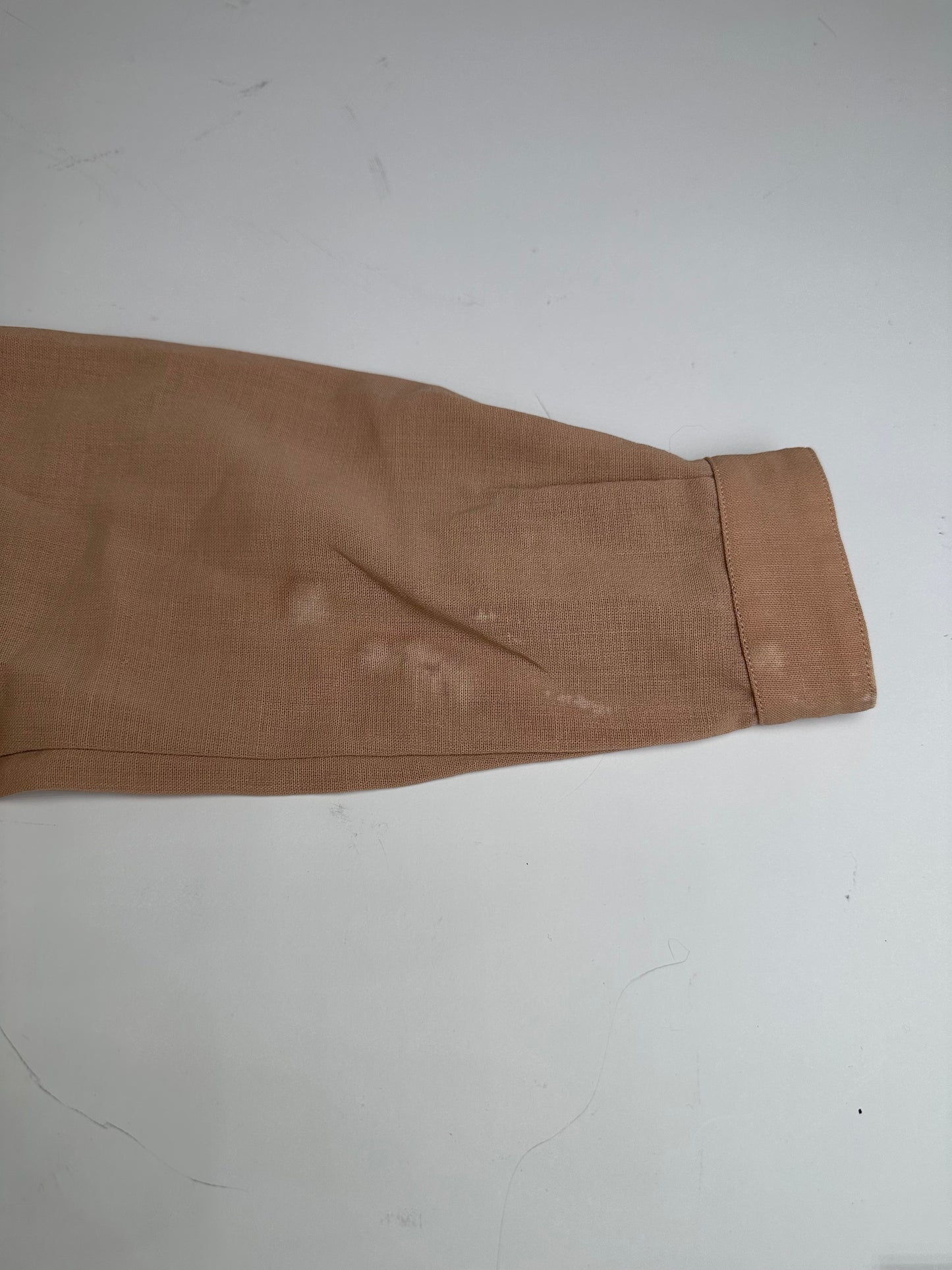 Vintage Dior Silk Shirt Beige S