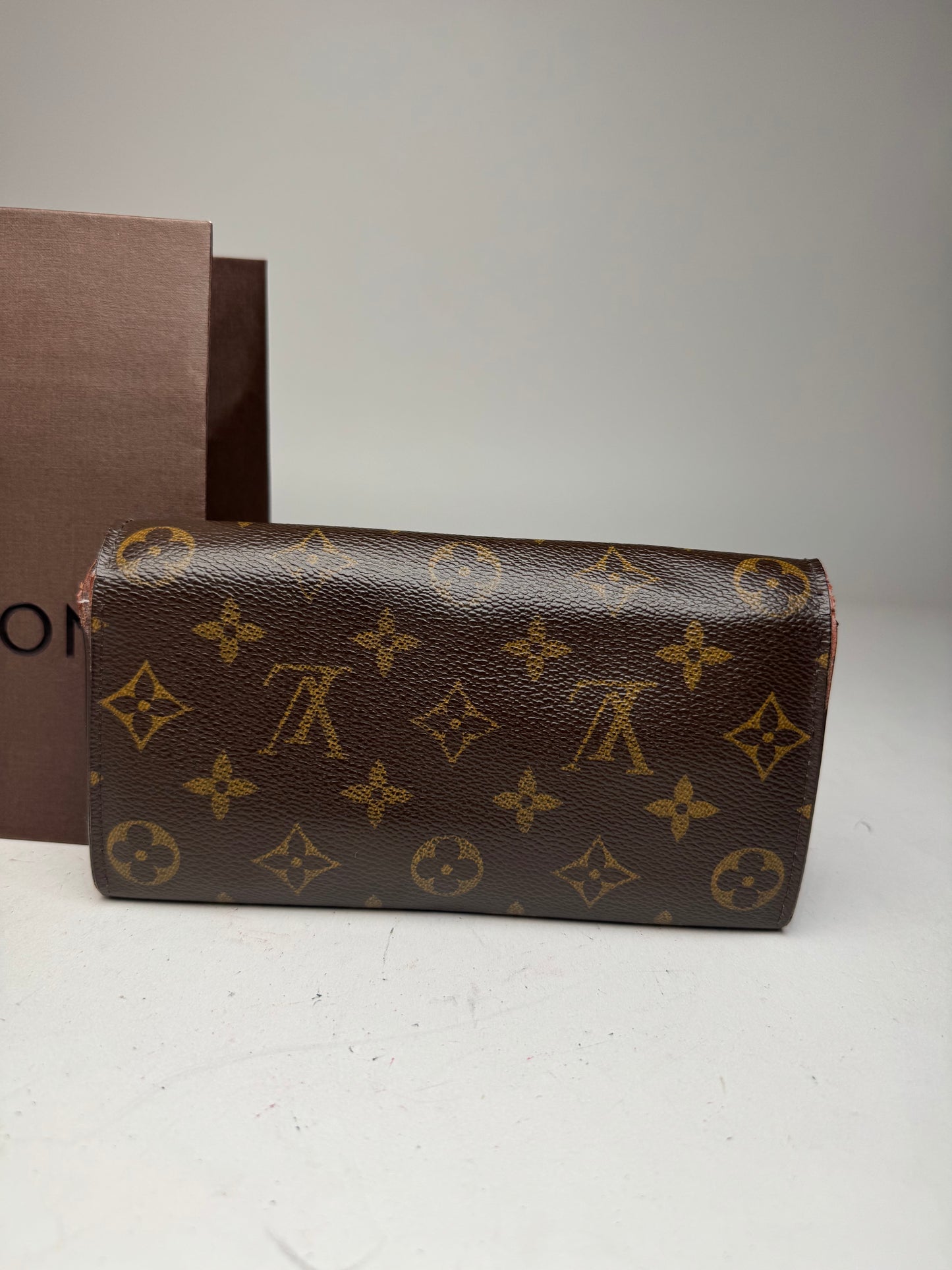 Vintage Louis Vuitton Monogram Leather Wallet Brown