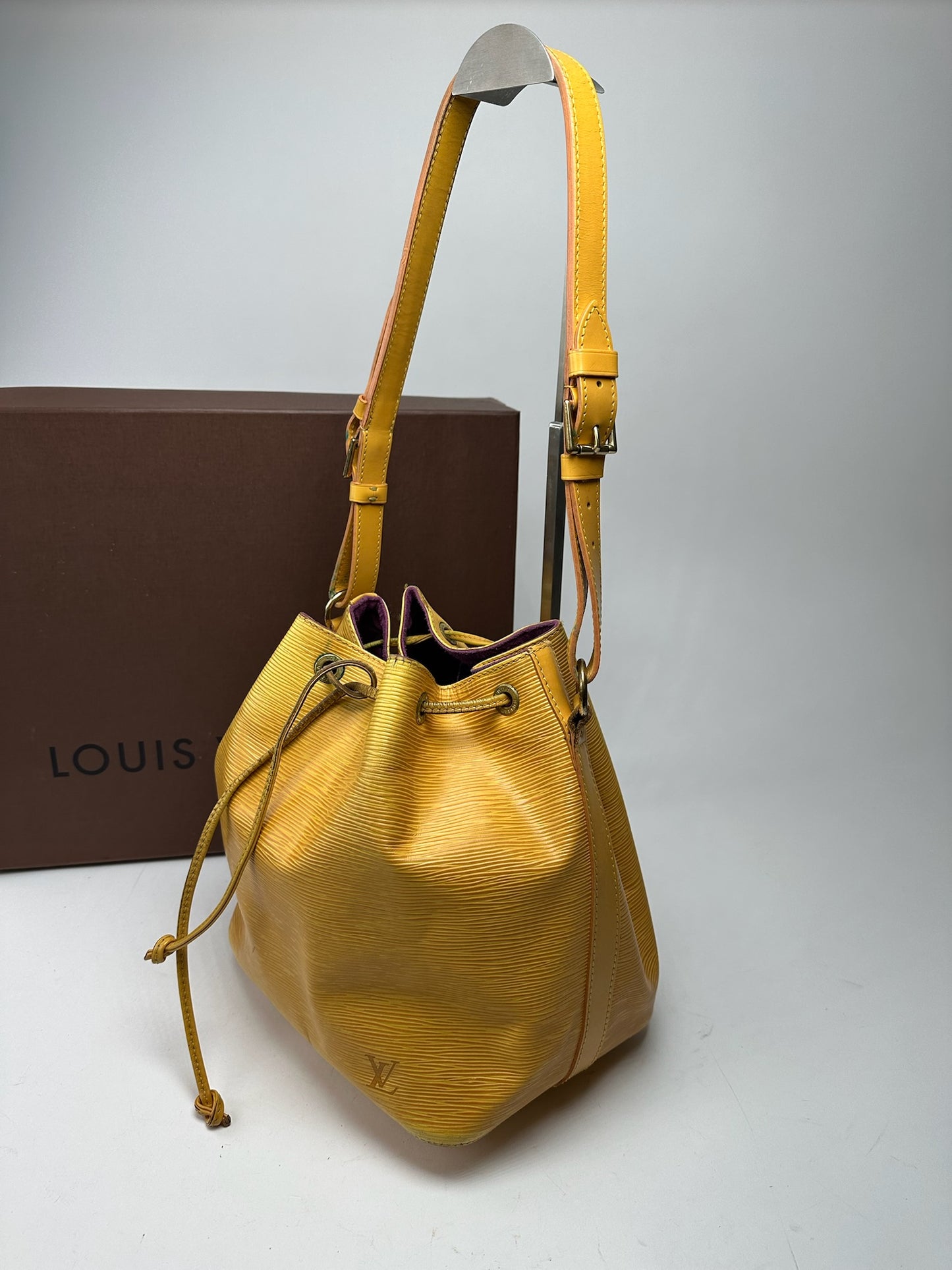 Vintage Louis Vuitton EPI Leather Sac Noe Yellow