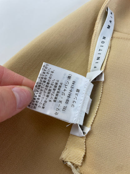 Vintage Celine Beige A-Line Skirt France L