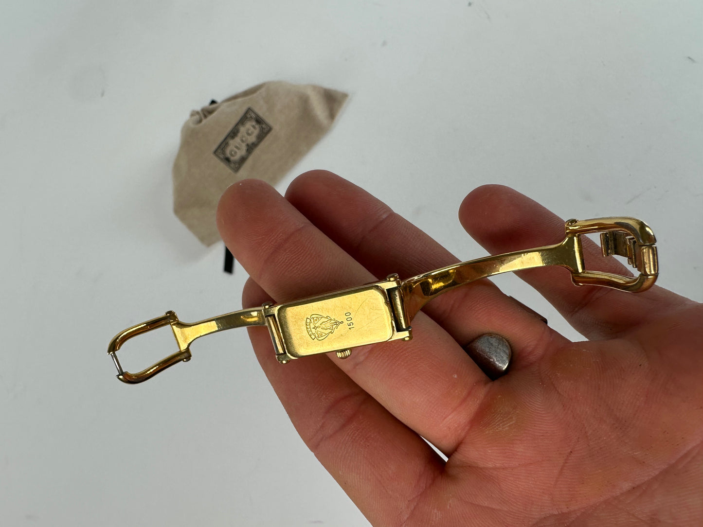 Vintage Gucci 1500 Bangle Watch Gold