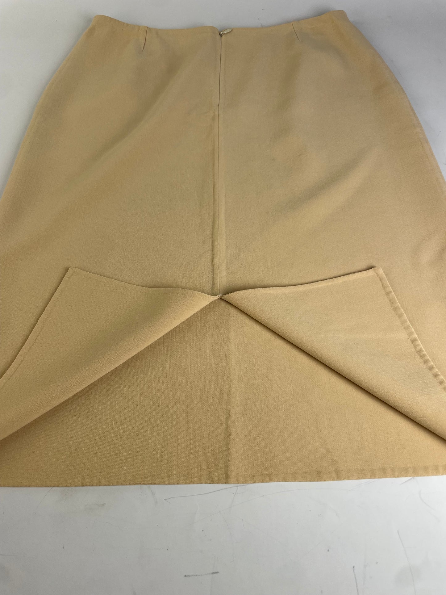 Vintage Celine Beige A-Line Skirt France L