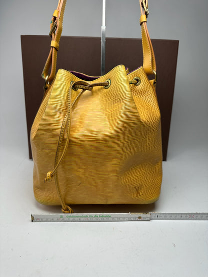Vintage Louis Vuitton EPI Leather Sac Noe Yellow