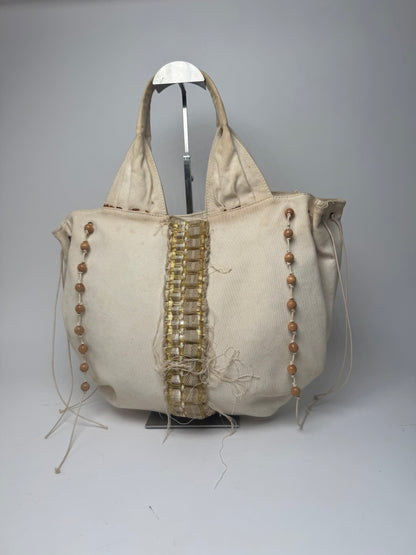 Vintage Stella Mc Cartney Canvas Tote Bag beige