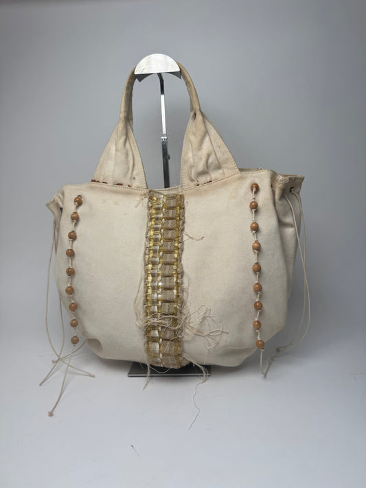 Vintage Stella Mc Cartney Canvas Tote Bag beige