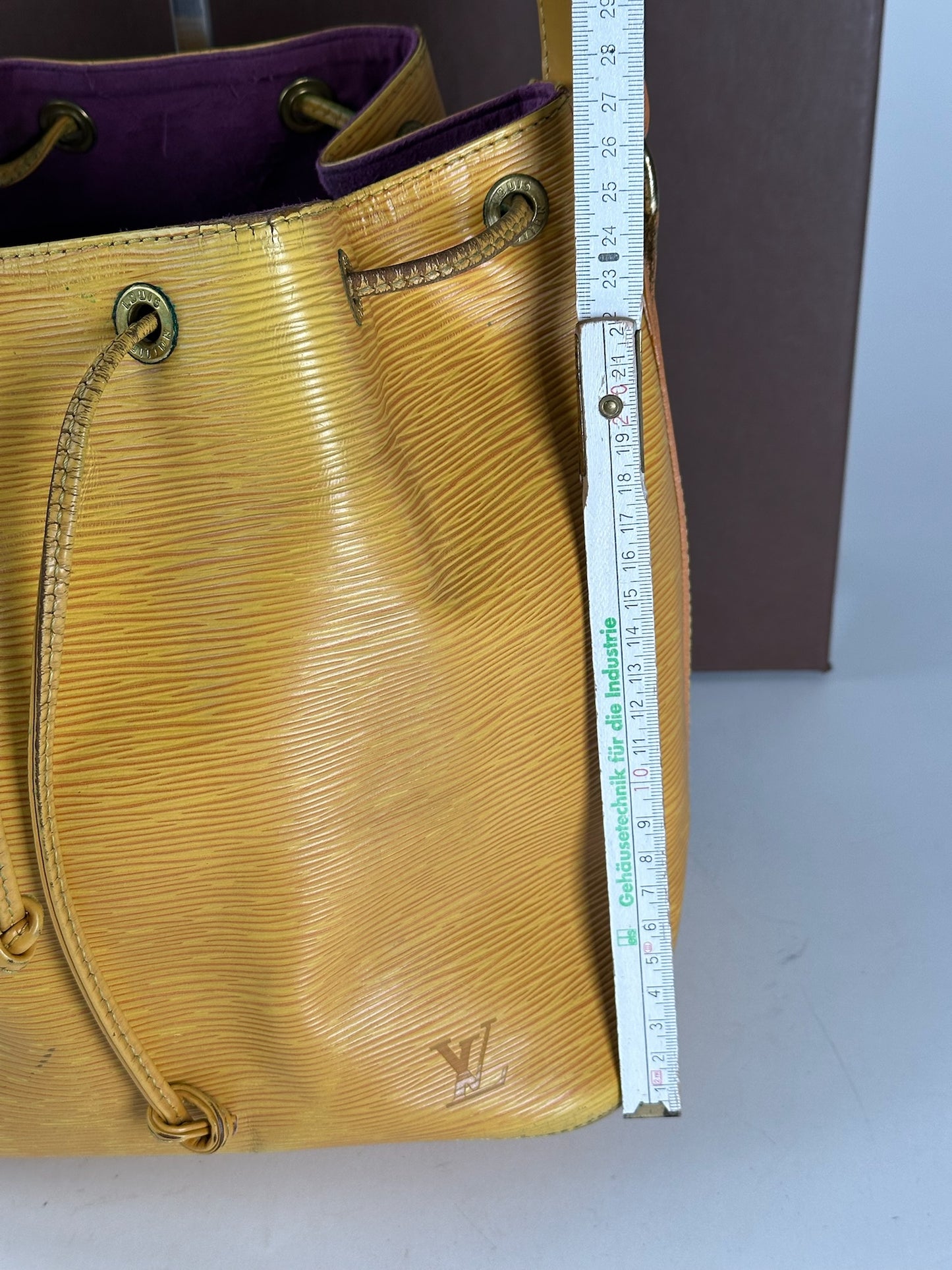 Vintage Louis Vuitton EPI Leather Sac Noe Yellow