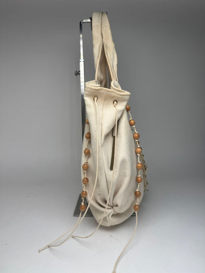 Vintage Stella Mc Cartney Canvas Tote Bag beige