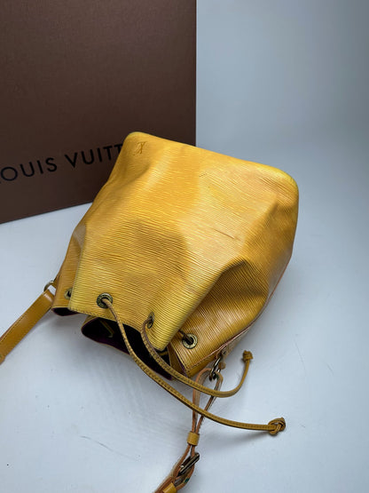 Vintage Louis Vuitton EPI Leather Sac Noe Yellow