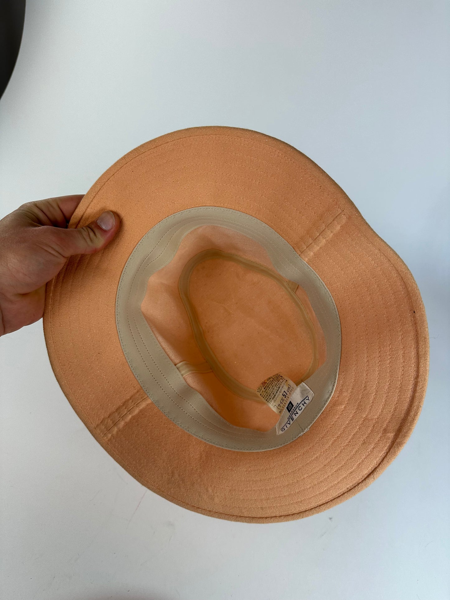 Vintage Givenchy Bucket Hat Cotton Peach