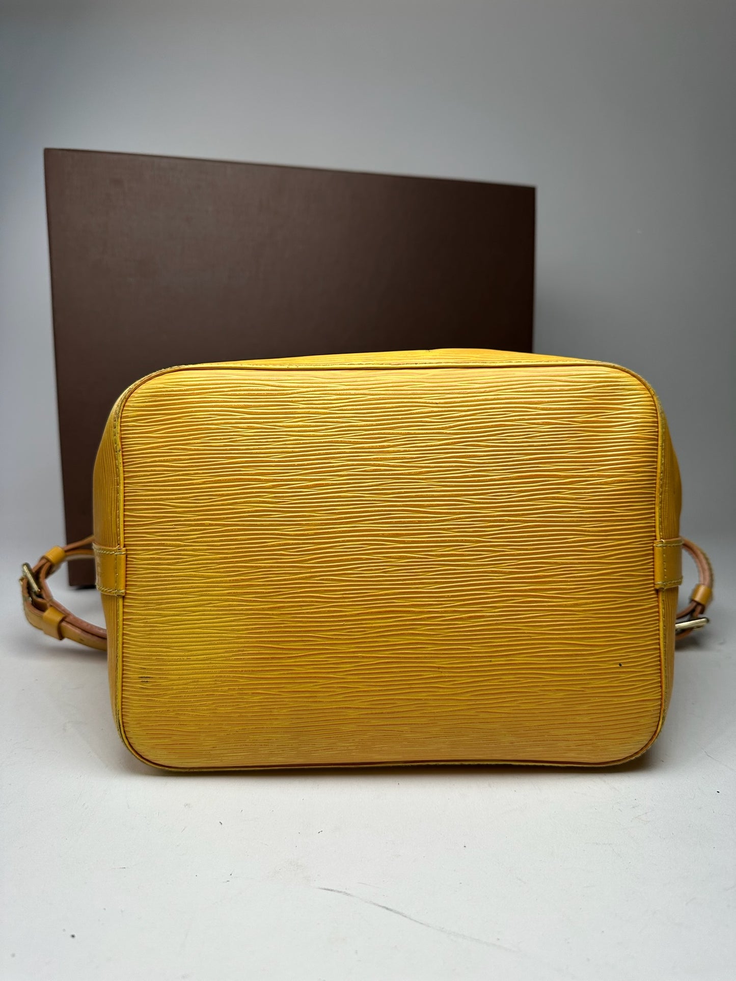 Vintage Louis Vuitton EPI Leather Sac Noe Yellow
